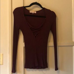 Urban outfitters cross cross top